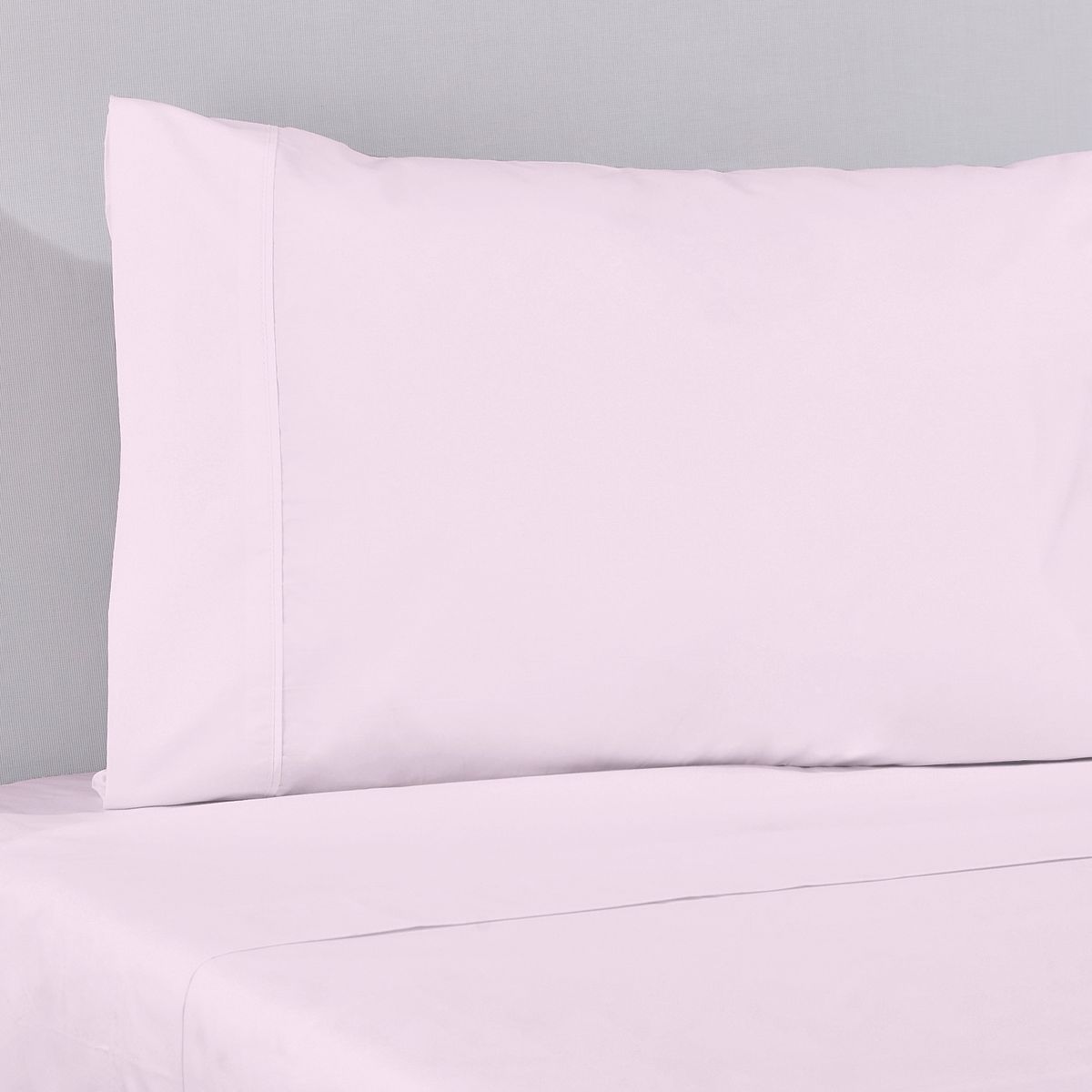 NINA HERRERA - Sábana Básica Lisa Rosa 220 Hilos 1 Plaza