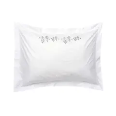NINA HERRERA - Set Fundas Bordada Enredadera Azul 220 Hilos 50x70cm