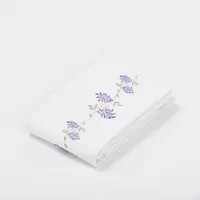 Cubreplumón Bordado Enredadera Lila 220 Hilos Super King