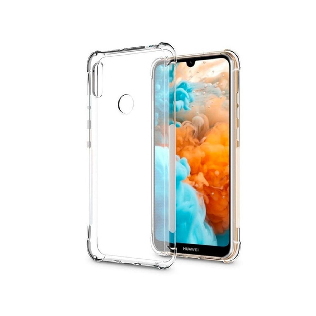 JOIGO - Carcasa Para Huawei Y6 2019 Transparente Reforzado