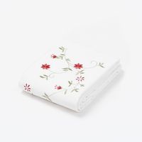 Cubreplumón Bordado Florencia Rosa 220 Hilos 1,5 Plaza