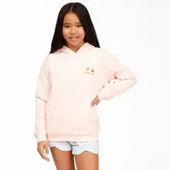 BILLABONG - Polerón Niña Keep Me Wild Coral Claro