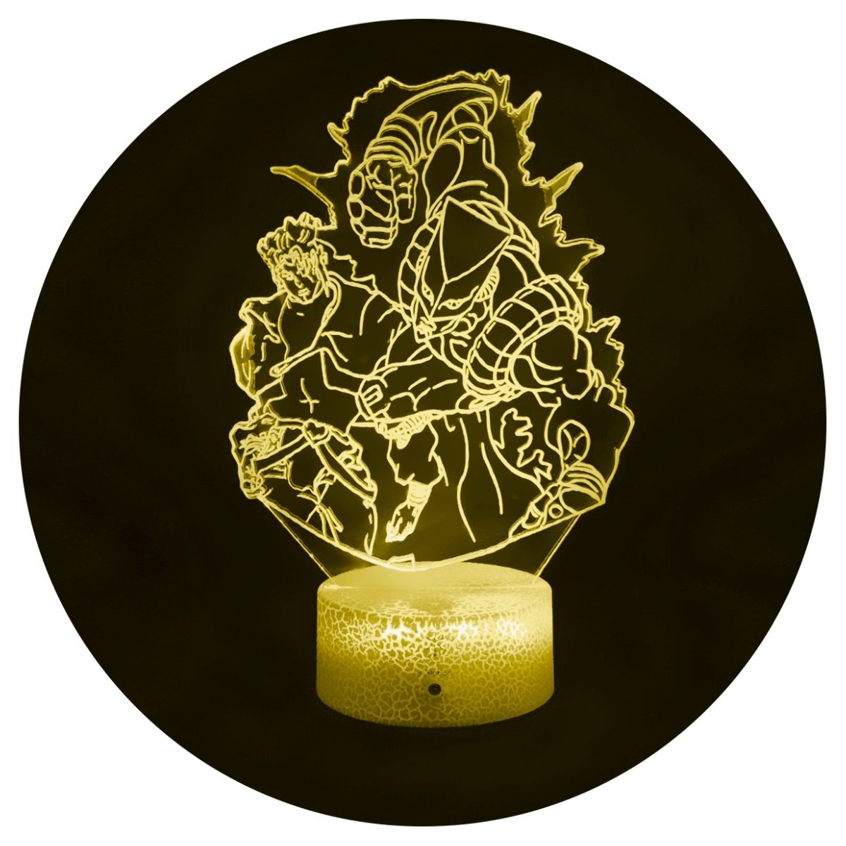 3DILUTION - Lámpara Led Dio Brando Jojos Base Agrietada