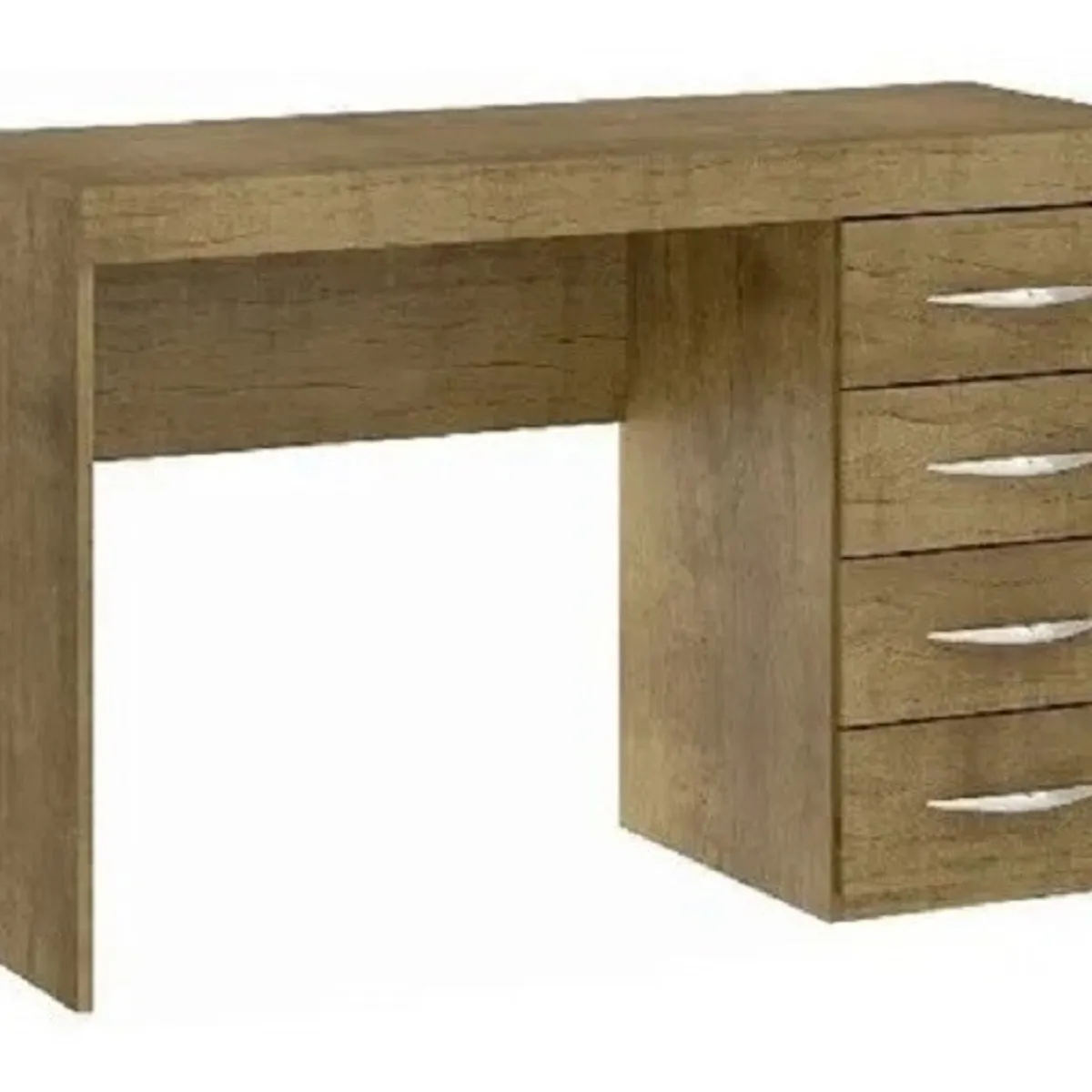 TODODESCUENTO - Escritorio 4 Cajones Cafe Mdf , Dormitorio, Mueble