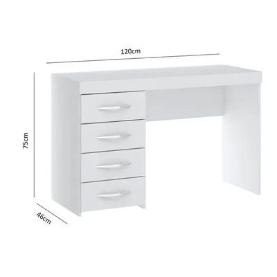 Imagen 2 del producto Escritorio 4 Cajones Cafe Mdf , Dormitorio, Mueble