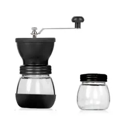 GENERICO - Moledor Molino De Café Regulable Manual 1 Frasco De Vidrio