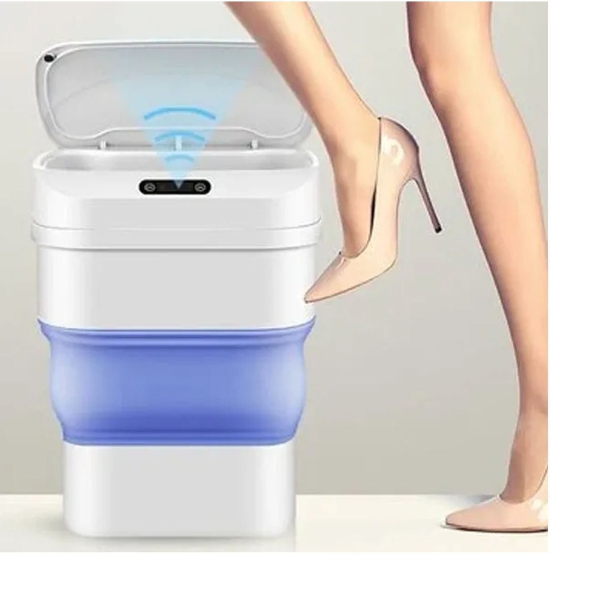 GENERICO - Cubo De Basura Plegable Con Sensor Inteligente Papelera