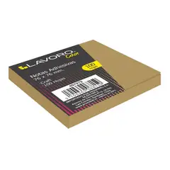 LAVORO - Nota adhesiva 7,6 x 7,6cm cuadrada Kraft