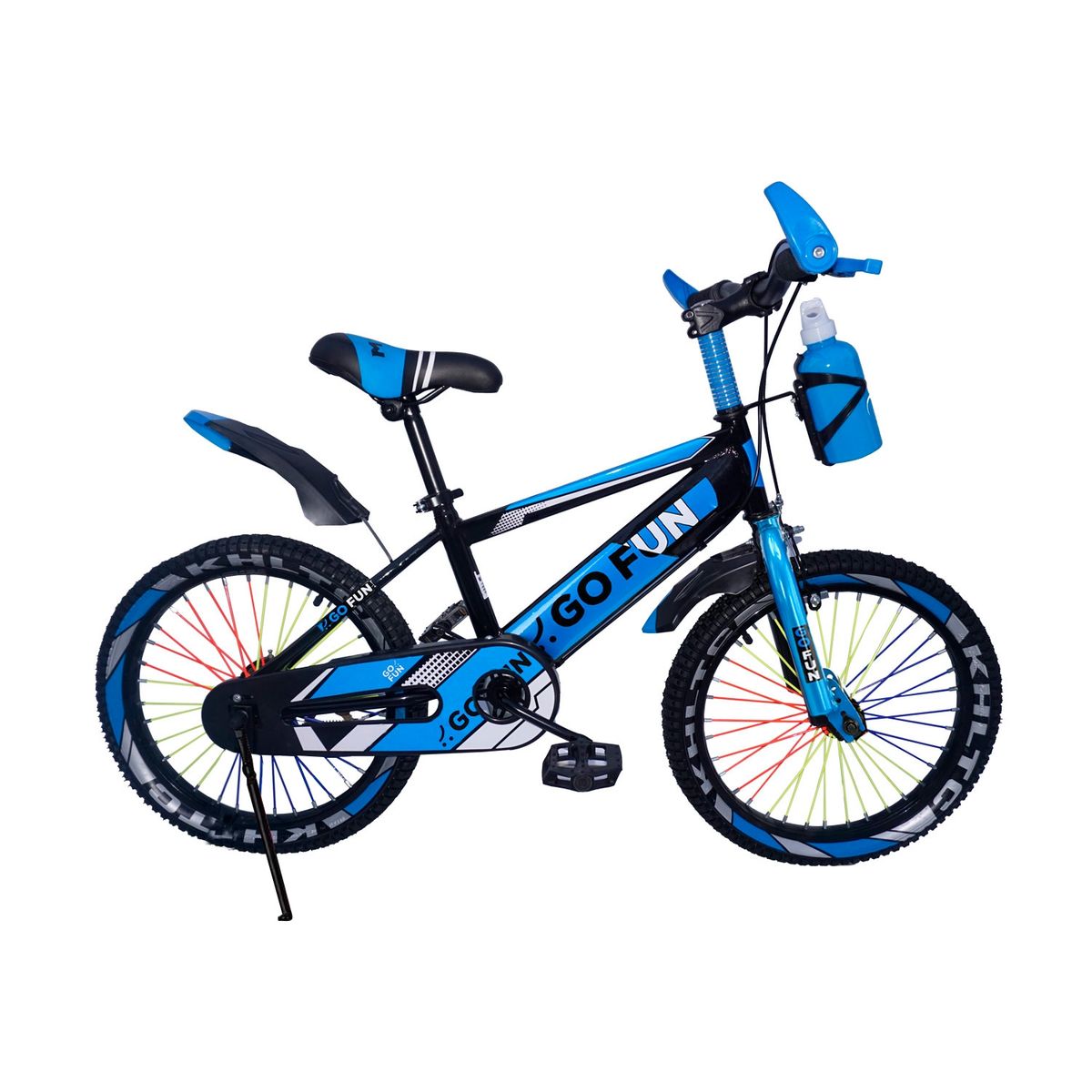 GO FUN - Bicicleta infantil aro 18 azul