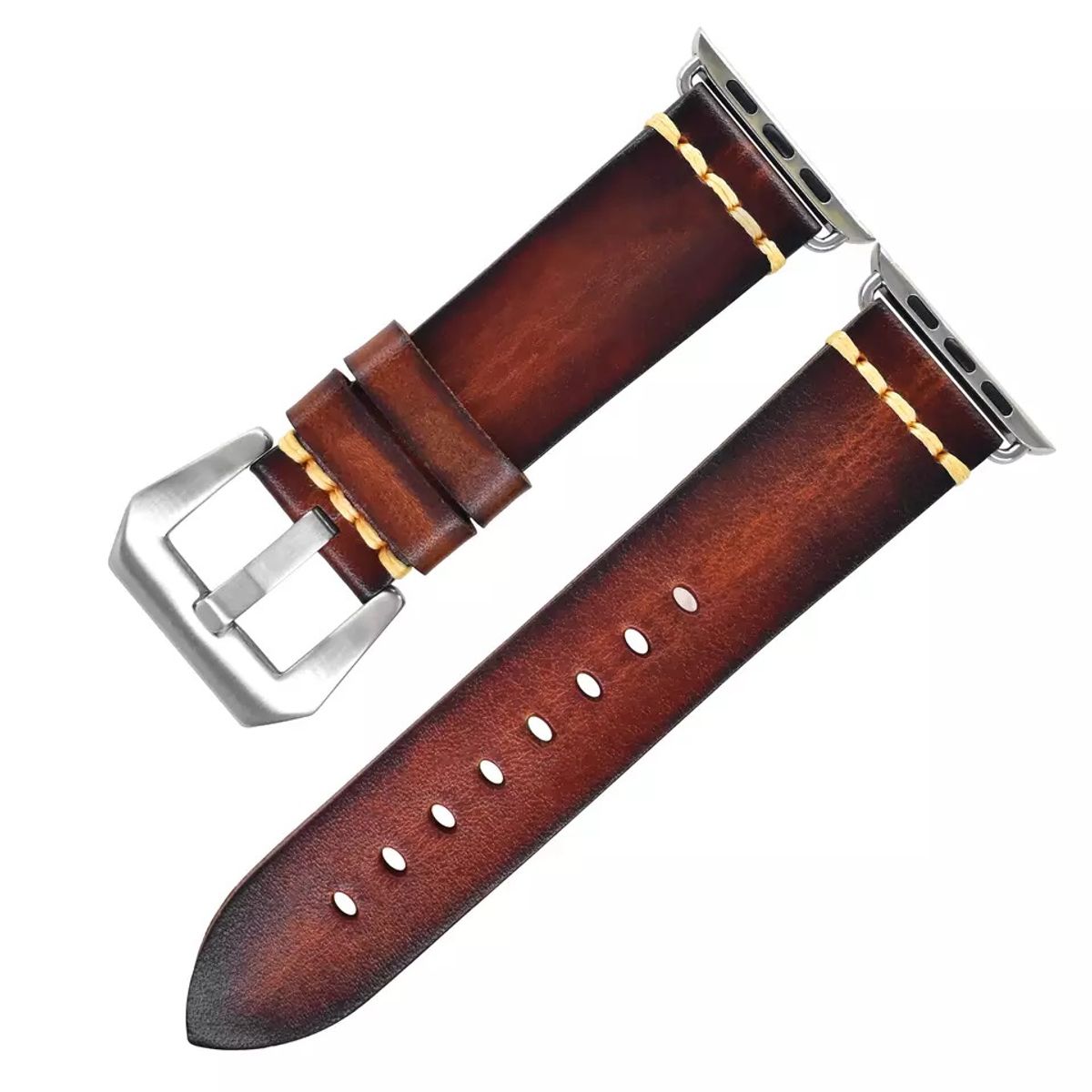GENERICO - Correa Elegante de Cuero para Apple Watch Todas las Series