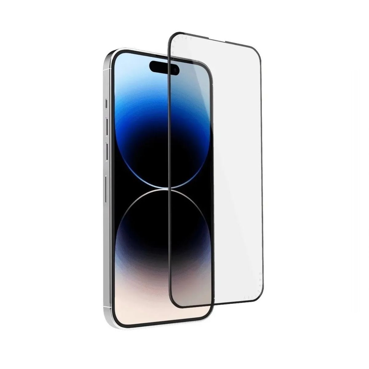 OEM - iPhone 14 Pro menta Carcasa Silicona Antihuellas y Vidrio Completo