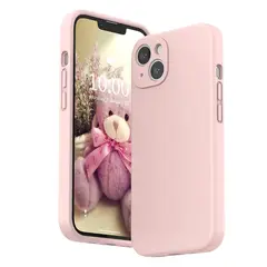 OEM - IPhone 14 Carcasa Silicona Antihuellas y Vidrio Completo