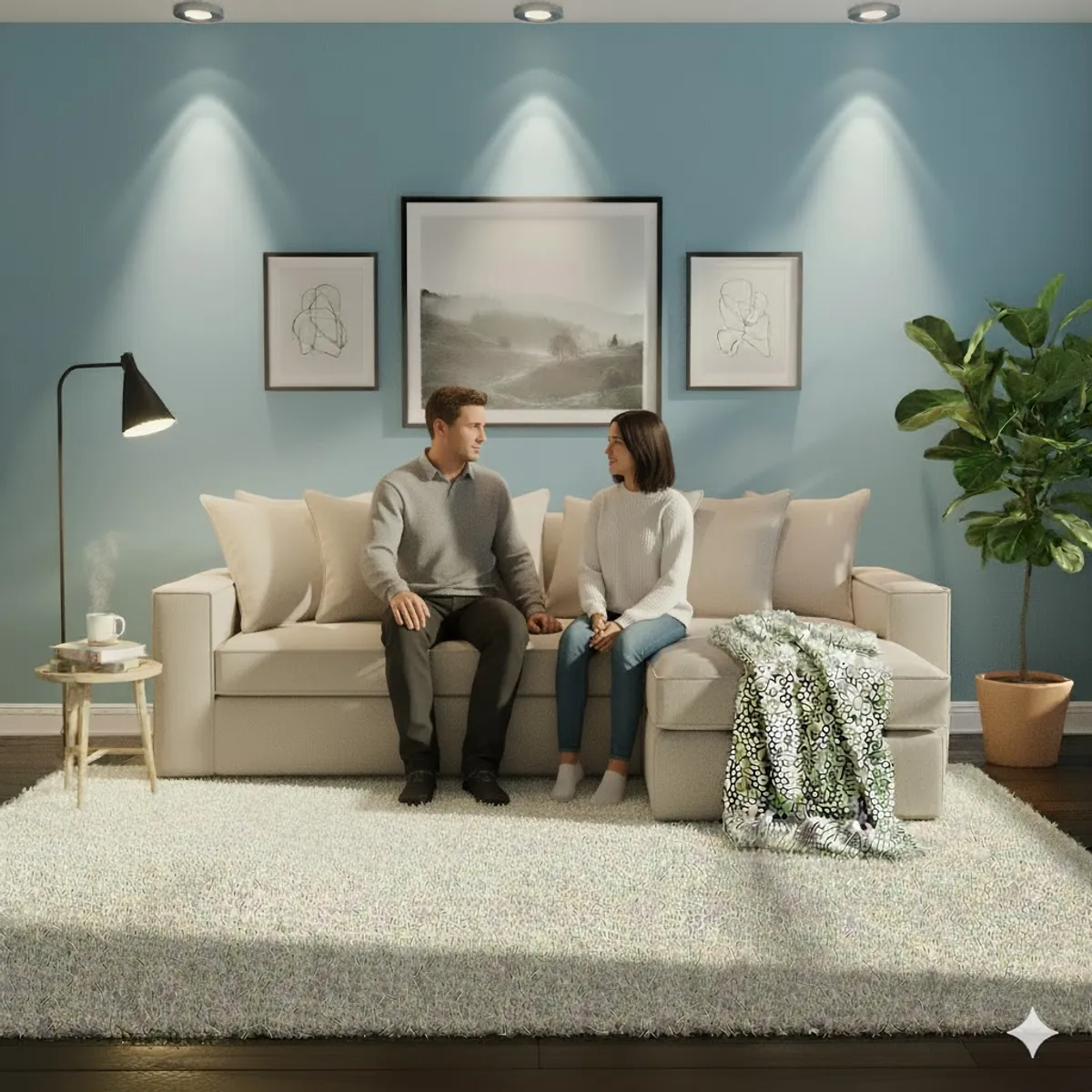 SITIAL HOME - Seccional Intercambiable Romeo Beige claro con Resortes Pocket