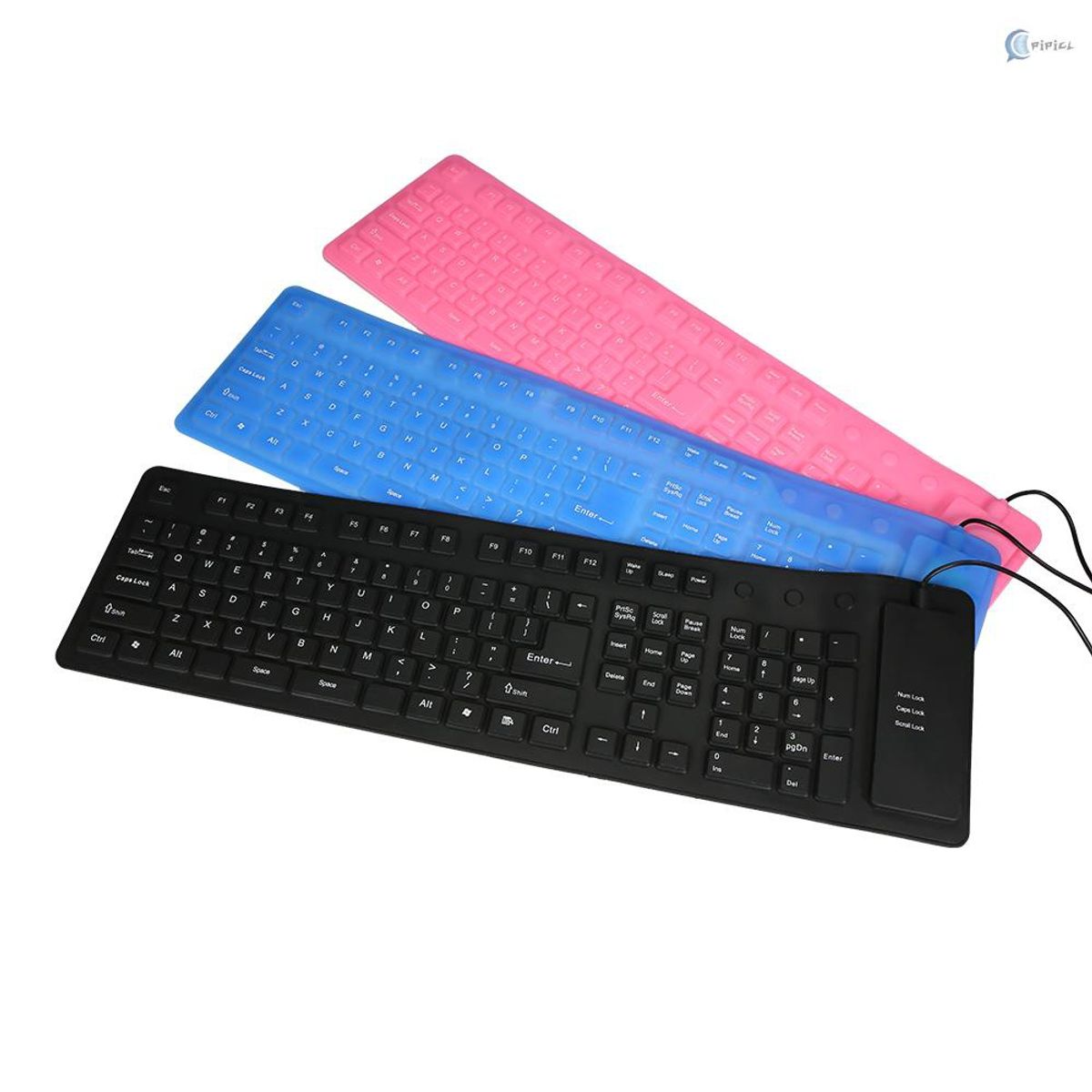 GENERICO - Teclado Portátil Flexible De Silicona  Usb 82098