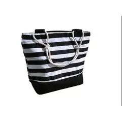 GENERICO - Bolso Cartera Playa Verano Estampado Camping Moda Mochila Negro