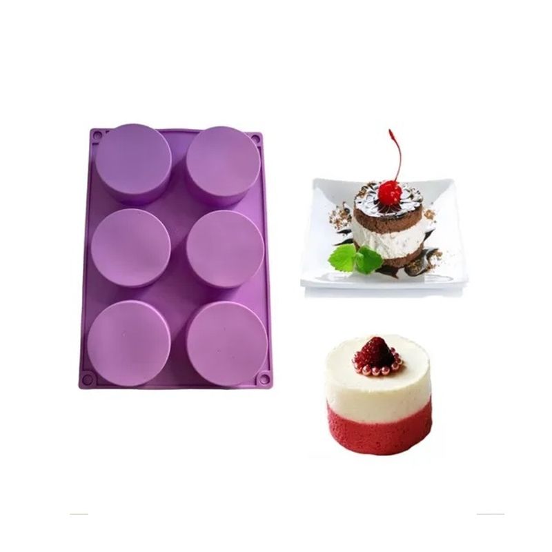 Pasteleria - Molde De Silicona Cheesecake Molde Jabon Molde 6cavid Redond