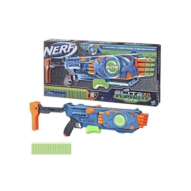 NERF - Nerf Elite 2.0 Flipshots Flip-16 - Lanzador Dardos