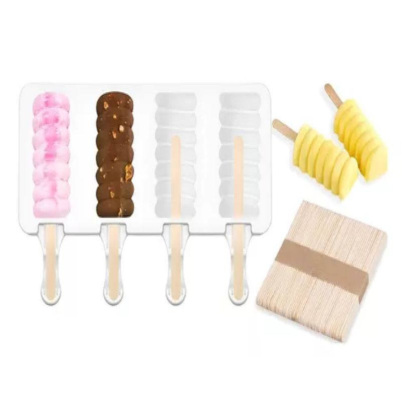 GENERICO - Moldes De Silicona Para Helados Molde Paletas Helado Mini395