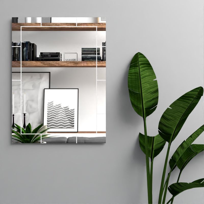 FMFURNITURE - Espejo Forma Rectangular 130x38x3.4 cm