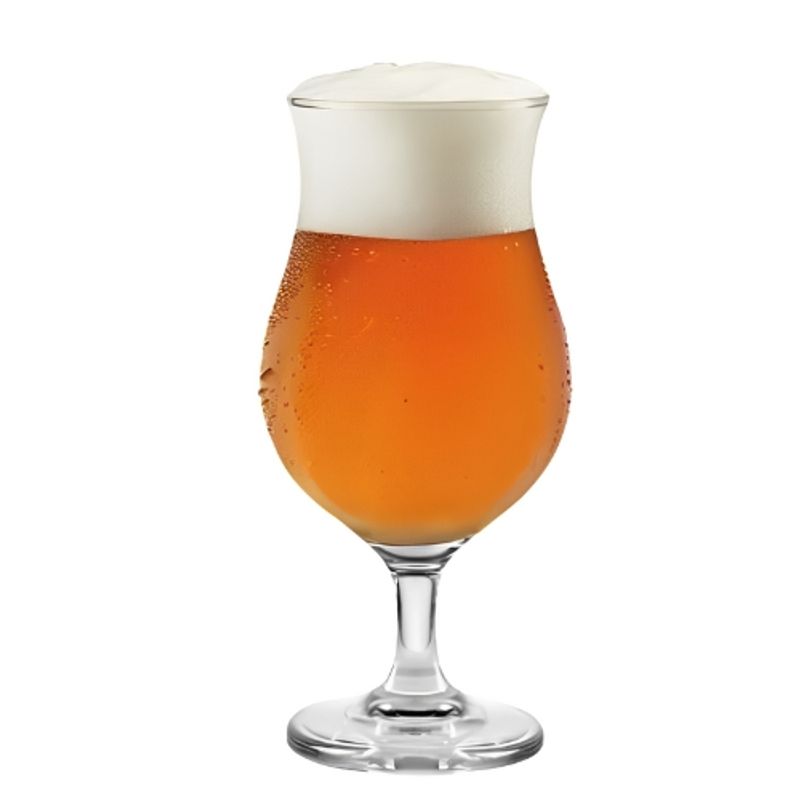 CRISTAR - Set 4 Copas Cerveceras Cristar Modelo Praga 442 Ml