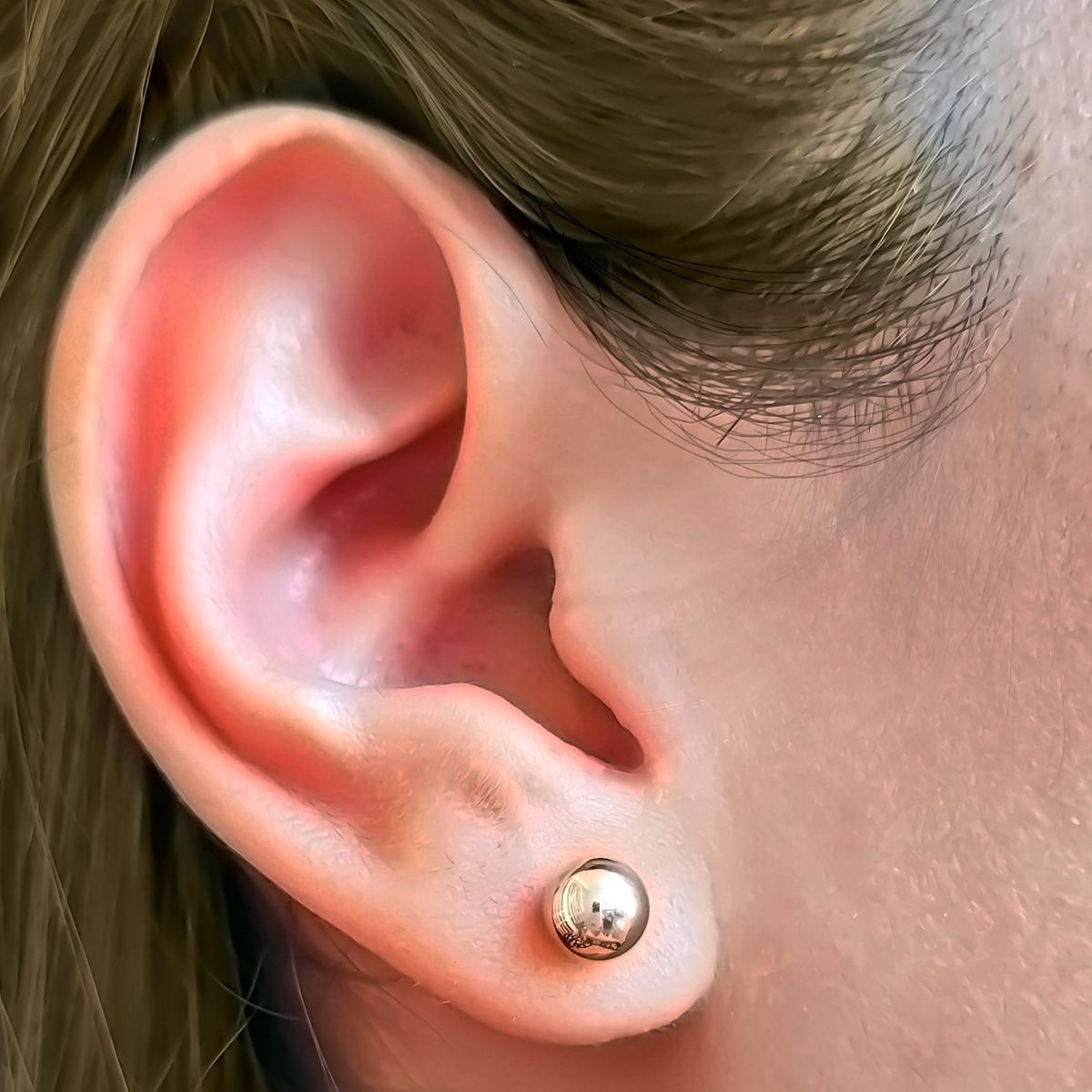 COGGIOLA - Aros Abridores Bola 6mm Laminado Oro 18K