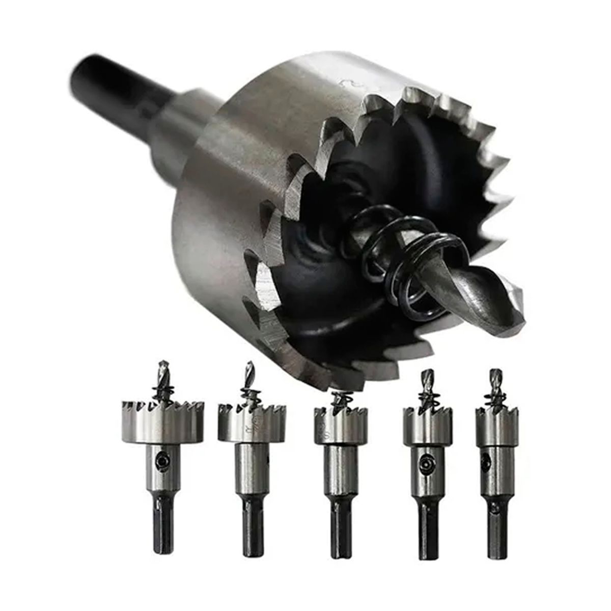ESHOPANGIE - Juego De 5 Brocas Corona Perforadora Metal
