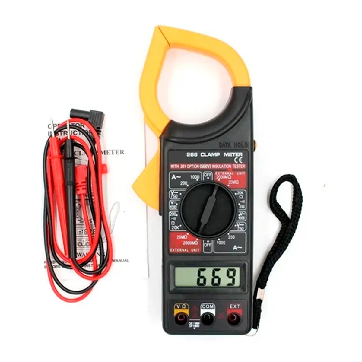 ESHOPANGIE - Multitester Digital De Tenaza Serie Dt-266 Amperimetro