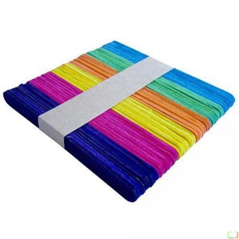 GENERICO - Pack 3x Palos helado delgados color bolsa 50