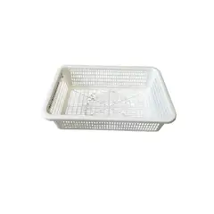 GENERICO - Canastos Plasticos Verdulero Blanco Pack 10 Unidades