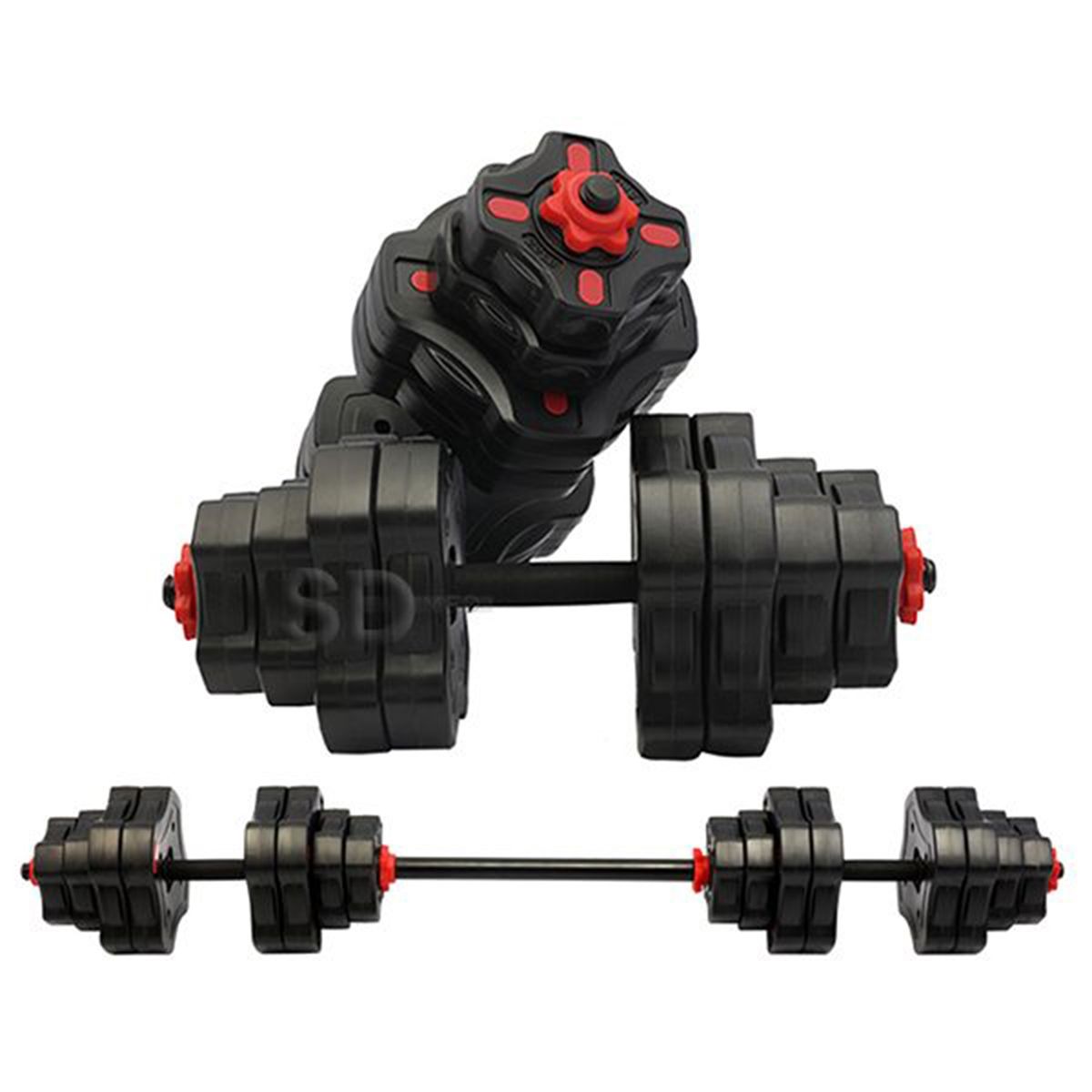 SDFIT - Pack 30 kg mancuernas + Unión barra vinyl deluxe Ds122-30