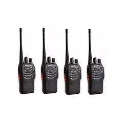 GENERICO - Pack X4 Radio Transmisor Walkie Talkie Bf-888s Baofeng