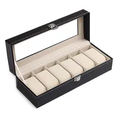 GENERICO - Caja Organizador Relojes Set Relojeria Estuche Para 6 Reloj