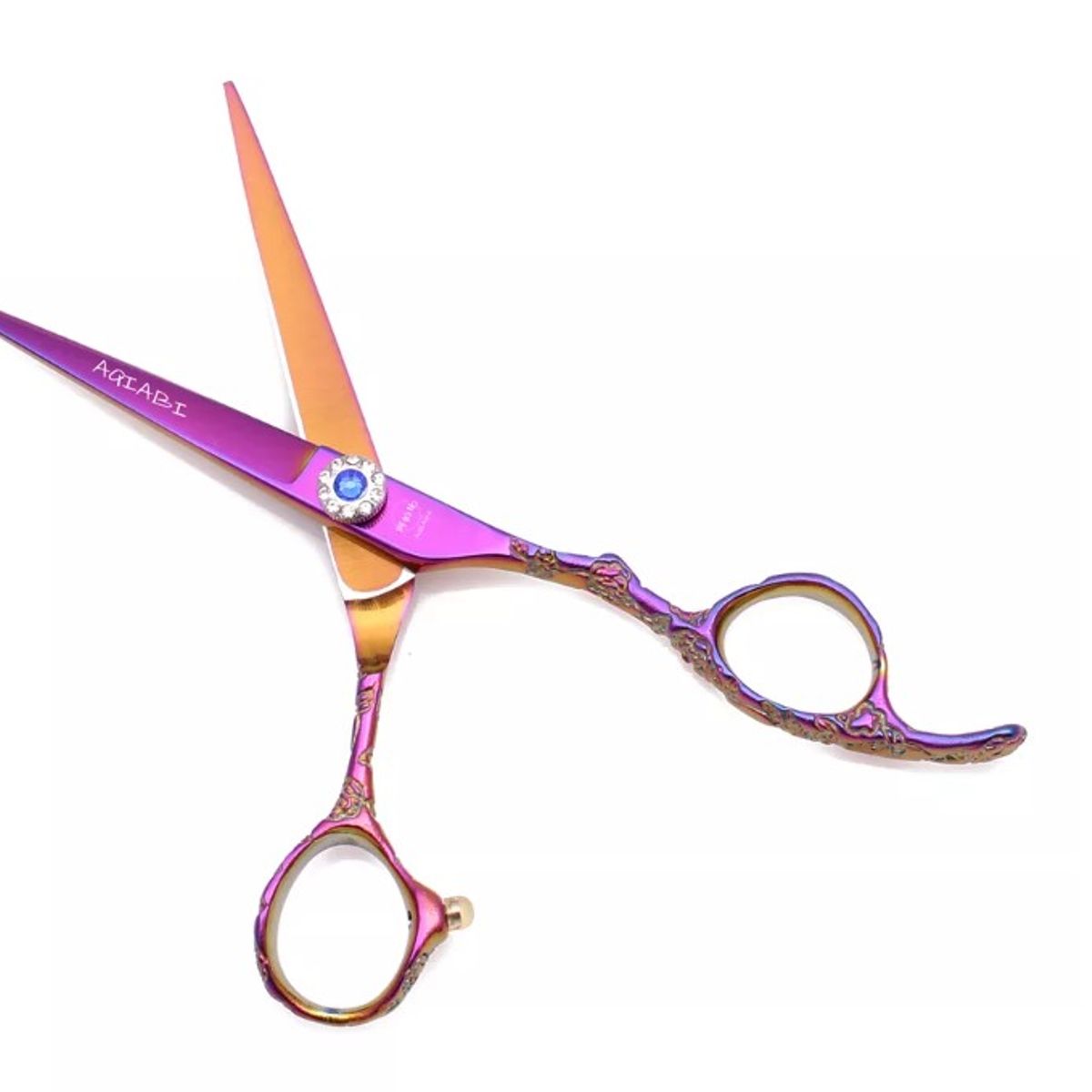 GENERICO - Set tijeras peluquero profesional diestros - color tornasol