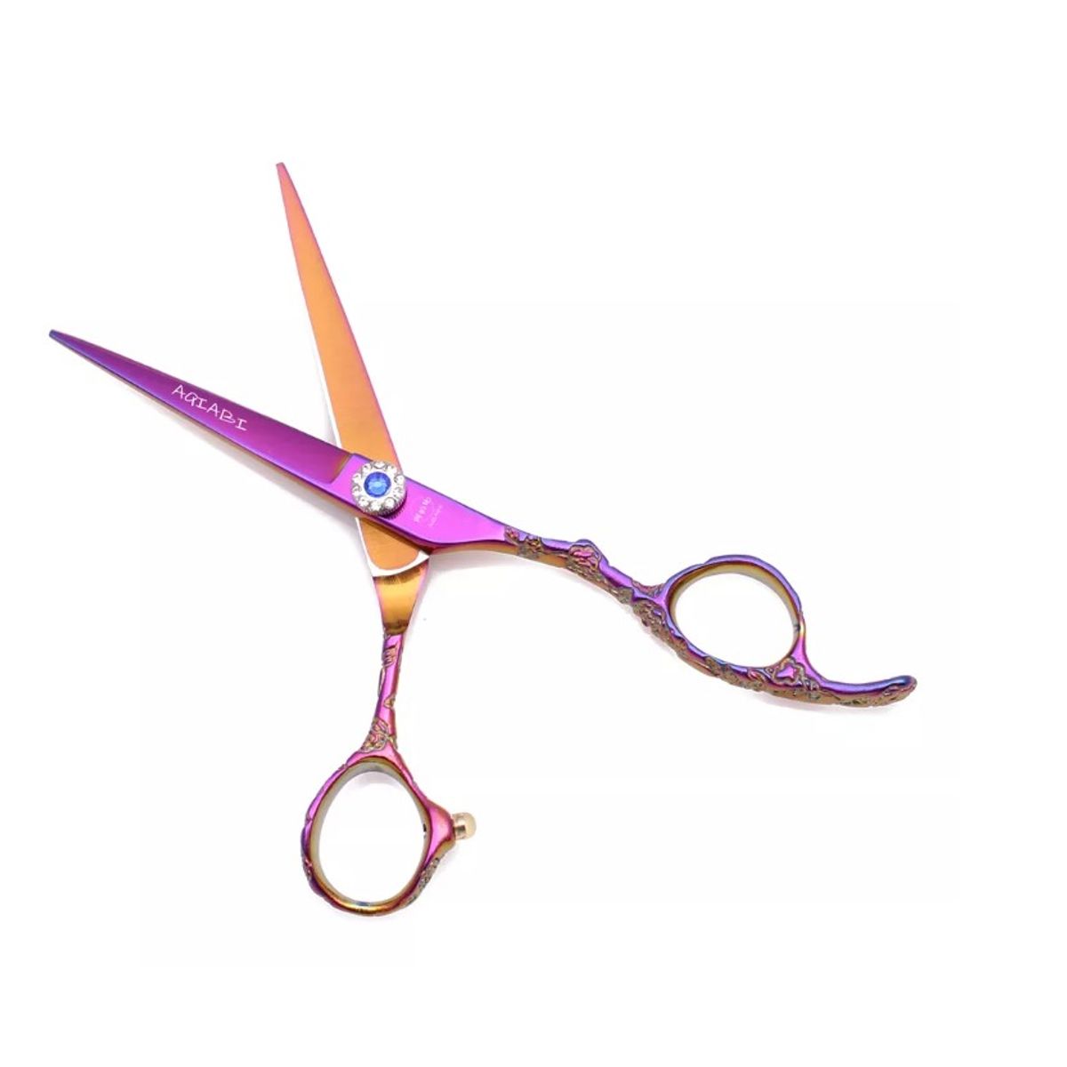 GENERICO - Set tijeras peluquero profesional diestros - color tornasol