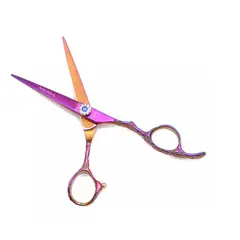 GENERICO - Set tijeras peluquero profesional diestros - color tornasol