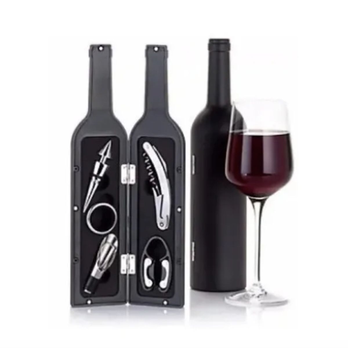 GENERICO - Set Sacacorchos En Forma De Botella Destapador De Vinos Bar