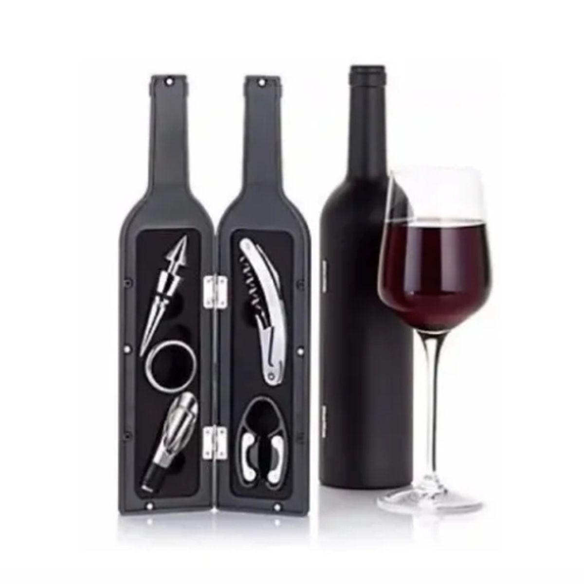 GENERICO - Set Sacacorchos En Forma De Botella Destapador De Vinos Bar