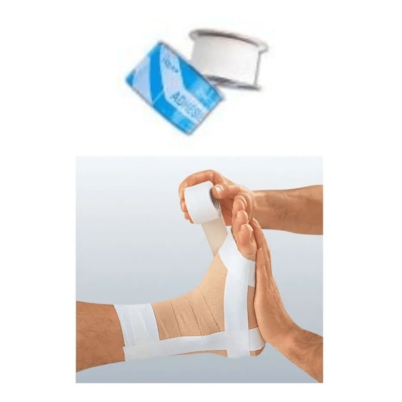 GENERICO - Cinta Deportiva Rígida 25cm Adhesivo Zinc Vendaje Funcional