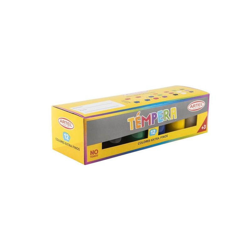 ARTEL - Caja de Témpera 12 colores