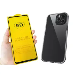 GENERICO - Pack Carcasa Para Iphone 13 Antigolpe Y Lamina Vidrio 9d
