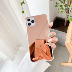 GENERICO - Carcasa Para iPhone 12 mini Mirror Espejo Maquillar Rose Gold