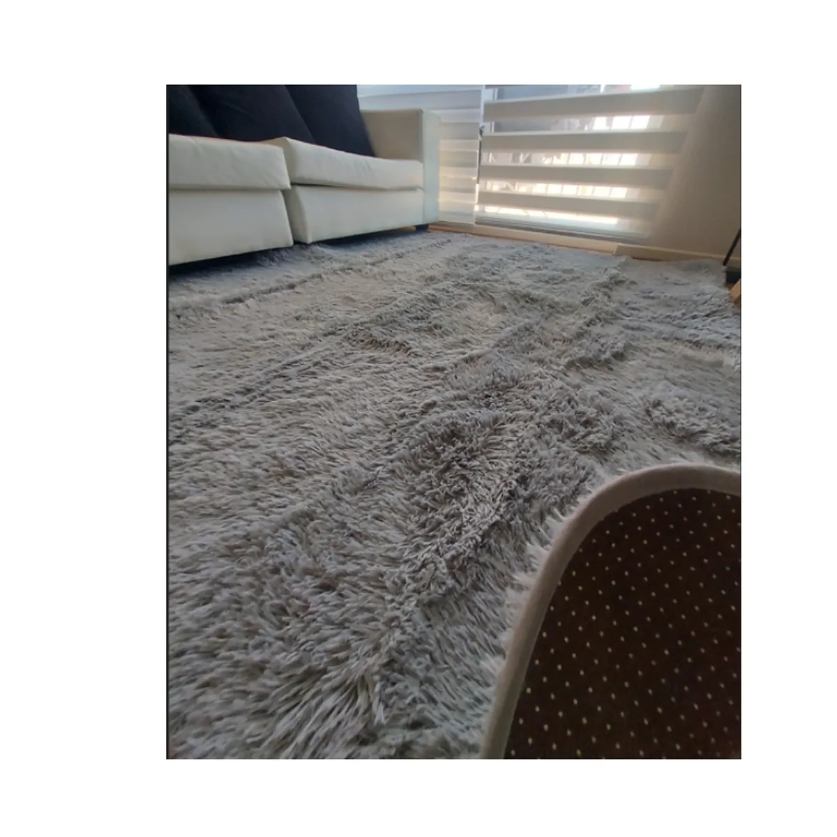 GENERICO - Alfombra Peludas Tipo Shaggy 180Cm X 200Cm Gris