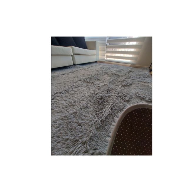GENERICO - Alfombra Peludas Tipo Shaggy 180Cm X 200Cm Gris