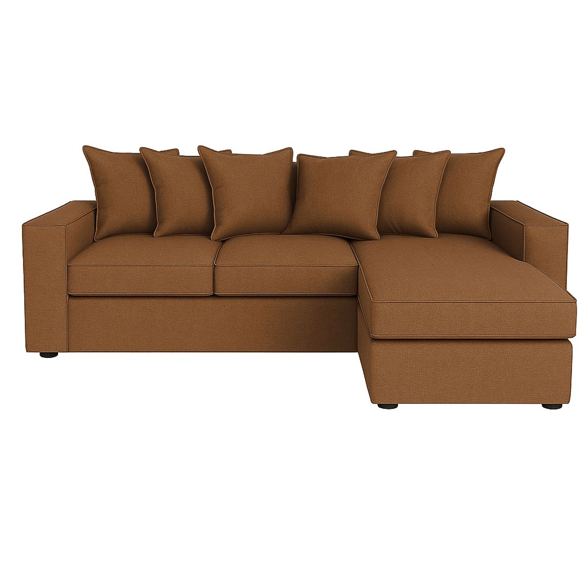 SITIAL HOME - Sofá Seccional Intercambiable Romeo Café con Resortes Pocket