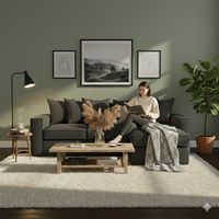 Sofá Seccional Romeo Gris Marengo con resortes pocket full comfort