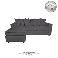 SITIAL HOME - Sofá Seccional Intercambiable Romeo Gris Marengo Living Full Confort