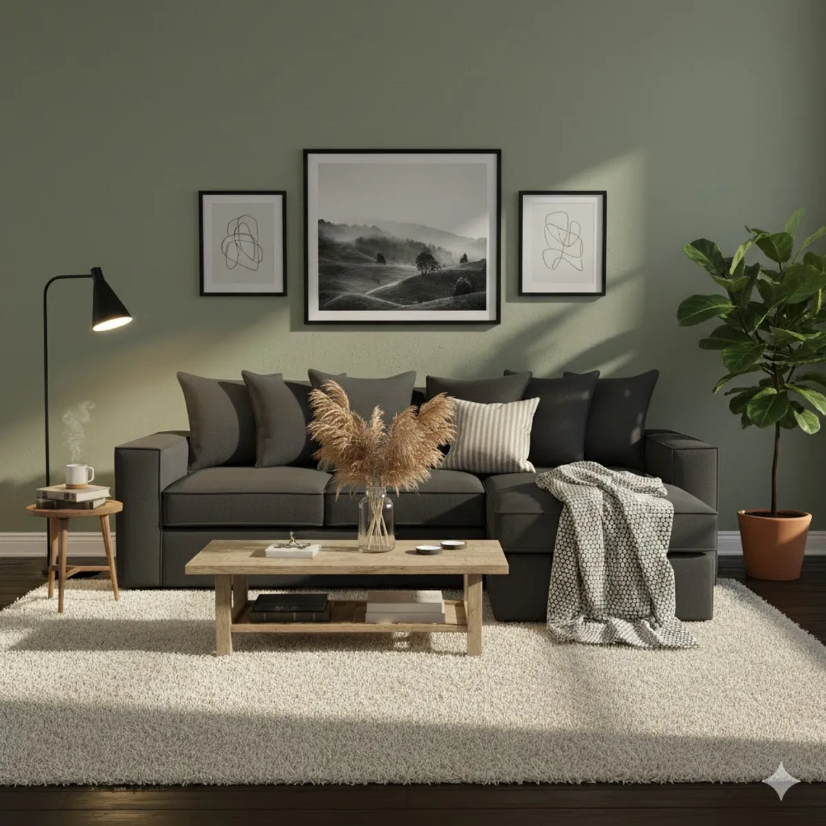 SITIAL HOME - Sofá Seccional Romeo Gris Marengo con resortes pocket full comfort