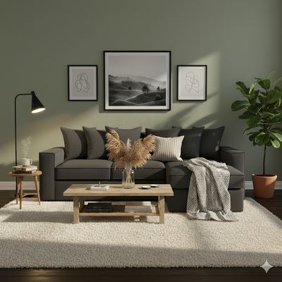 Imagen 2 del producto Sofá Seccional Romeo Gris Marengo con resortes pocket full comfort