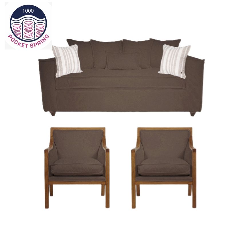 SITIAL HOME - Living Romeo 311 cafe sofa con resortes