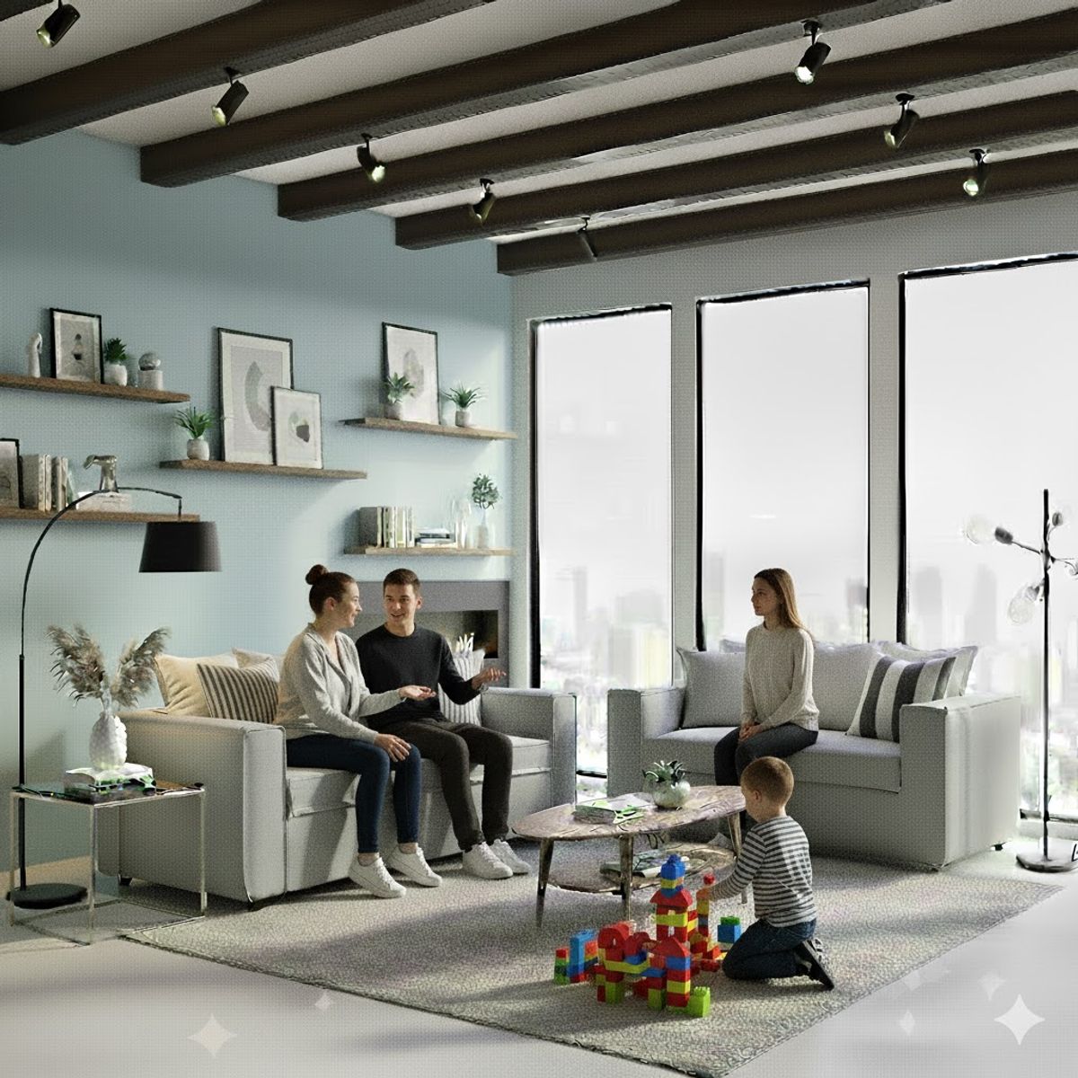 SITIAL HOME - Juego de Living Romeo 3 2 gris claro  Sofá 3 cuerpos y de  2 Cuerpos gris con resortes